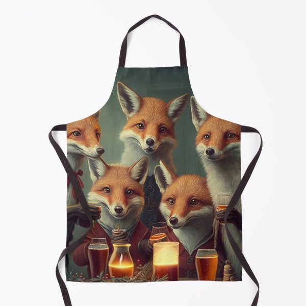Item preview, Foxes enjoying a drink together designed and sold by naturemenagerie.