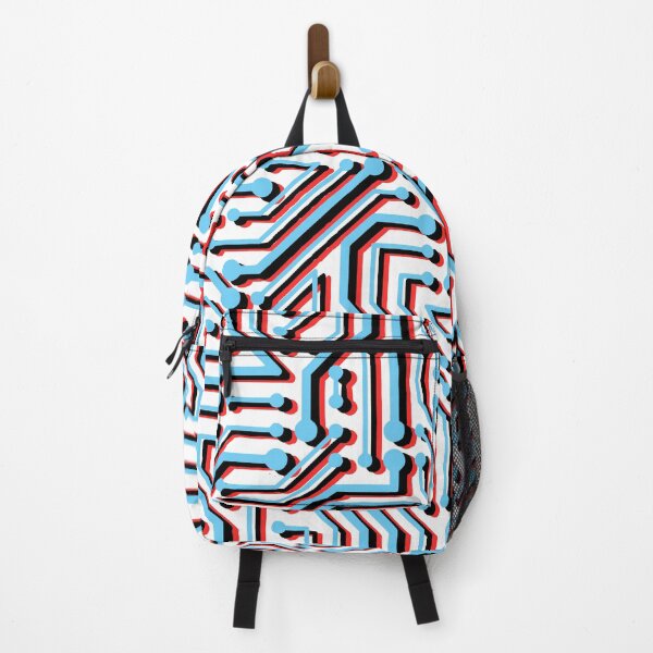 Item preview, Motherboard pattern in blue and red designed and sold by kapotka.