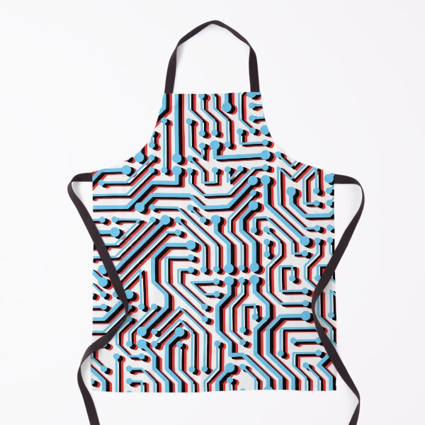 Item preview, Motherboard pattern in blue and red designed and sold by kapotka.