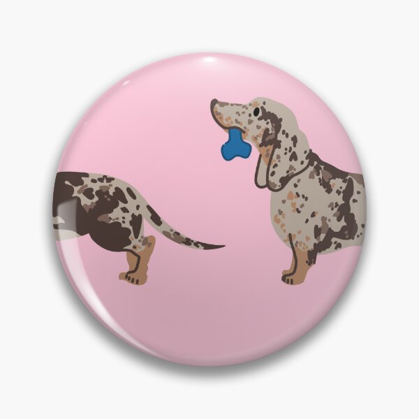 Item preview, dachshund on whith toy designed and sold by Itsdomd.