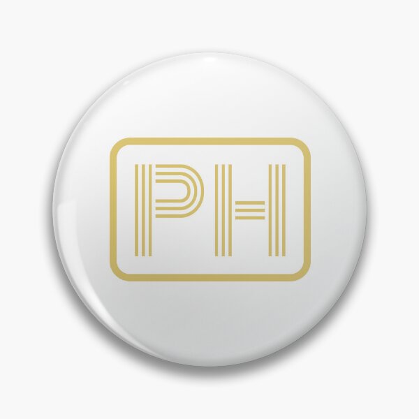 Item preview, PH Initials Gold Geometric Letters designed and sold by Jeallan Designs.