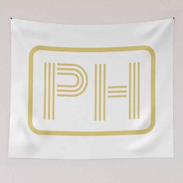 Item preview, PH Initials Gold Geometric Letters designed and sold by Jeallan Designs.
