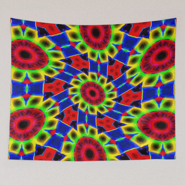 Item preview, Colorful Neon Flowers designed and sold by Patternflower.