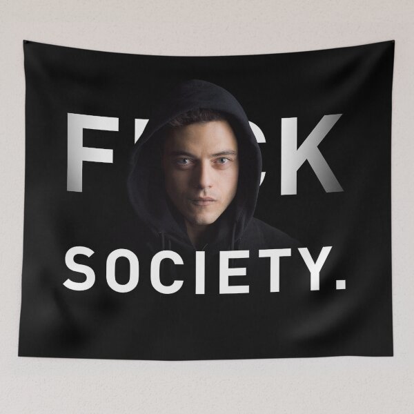 Item preview, Mr. Robot - Fuck Society  designed and sold by GodlikeBonnie99.