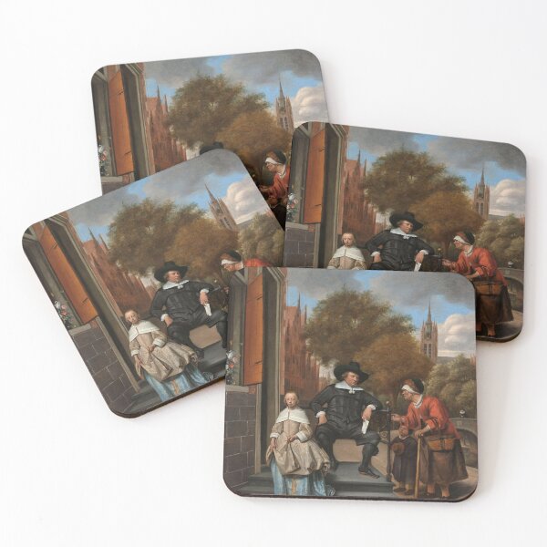 Item preview, Burgomaster of Delft and his daughter by Jan Steen designed and sold by cofiant.