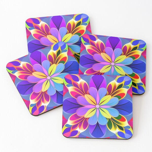 Item preview, Bright symmetrical floral  designed and sold by Roxburylane.