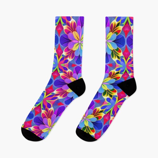 Item preview, Bright symmetrical floral  designed and sold by Roxburylane.