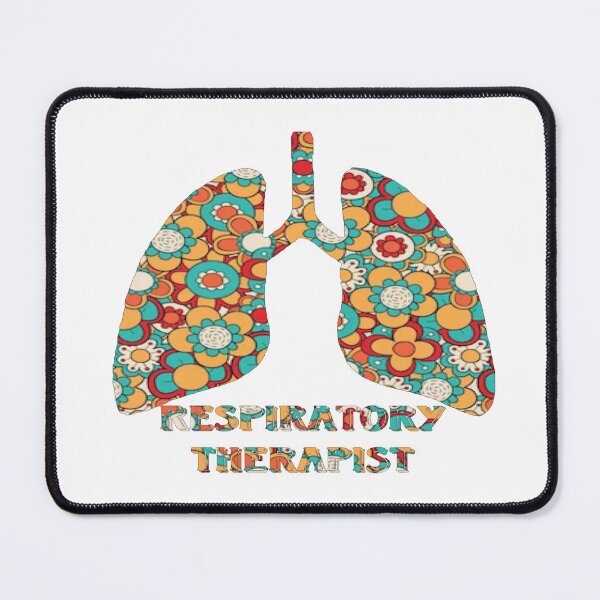 Item preview, Dark Floral Lungs And says Respiratory Therapy designed and sold by natnat7w.