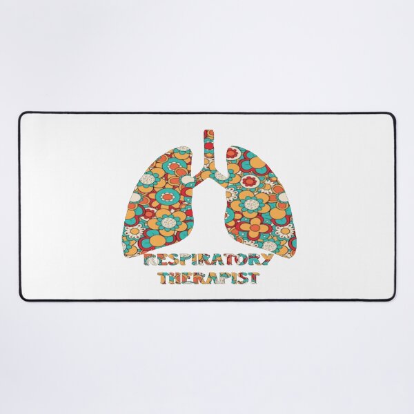 Item preview, Dark Floral Lungs And says Respiratory Therapy designed and sold by natnat7w.