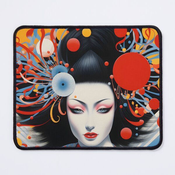 Item preview, Geisha in the style of Kazumasa Nagai designed and sold by AI-Only Creations.