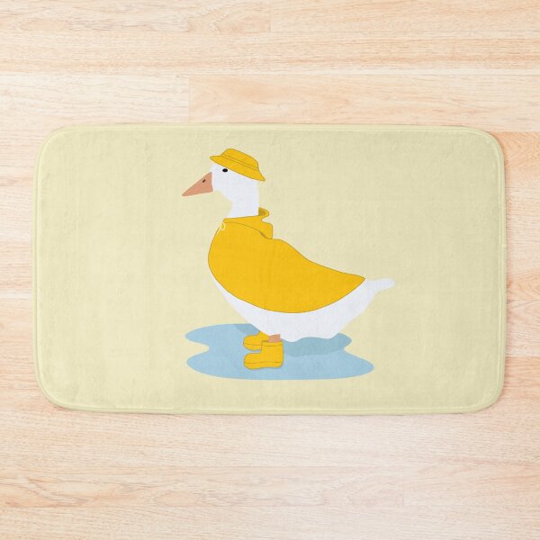 Item preview, Pretty white duck in raincoat and gumboots designed and sold by EarlGrey88.