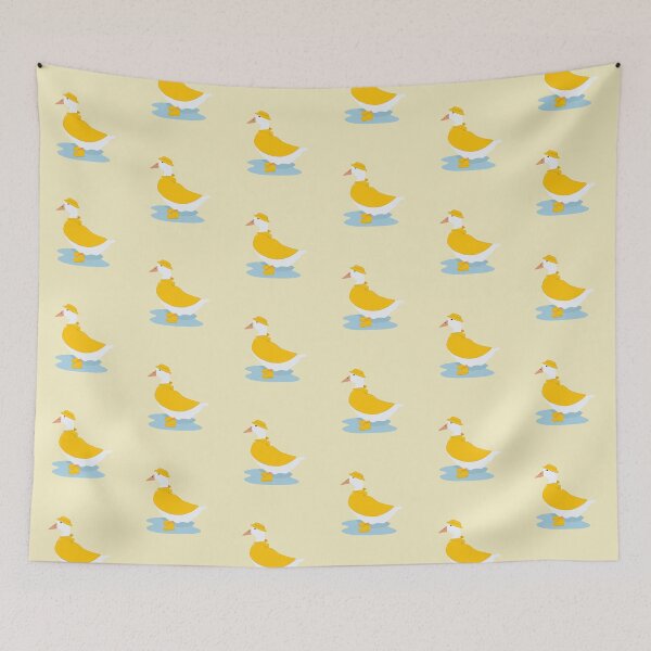 Item preview, Pretty white duck in raincoat and gumboots designed and sold by EarlGrey88.