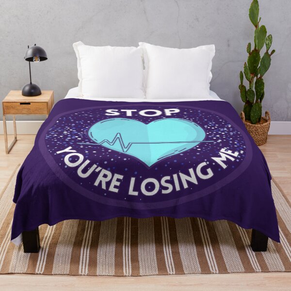 Item preview, Stop, You're Losing Me Blue Heartbeat Lyrics Design designed and sold by doria-photos.