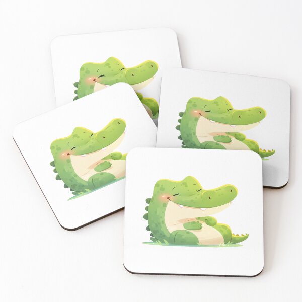 Item preview, Cute Smiling Alligator designed and sold by whimsizoo.