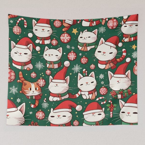 Item preview, Adorable Christmas Cats designed and sold by SeamCraft.