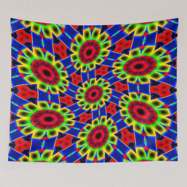 Item preview, Colorful Neon Flowers designed and sold by Patternflower.