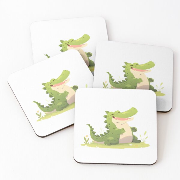 Item preview, Cute Smiling Alligator designed and sold by whimsizoo.