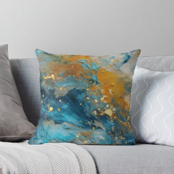 Artikelvorschau, Galactic Erosion: Debris in Gold & Cyan entworfen und verkauft von Geode-Designs.