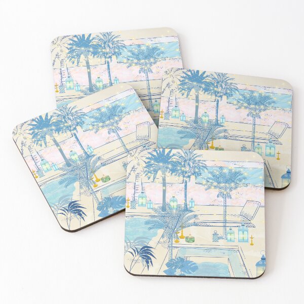 Item preview, Copy of Pool and palms, lanterns in the hotel  designed and sold by Sugar Wisdom .