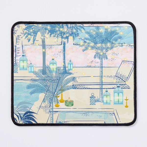 Item preview, Copy of Pool and palms, lanterns in the hotel  designed and sold by Sugar Wisdom .