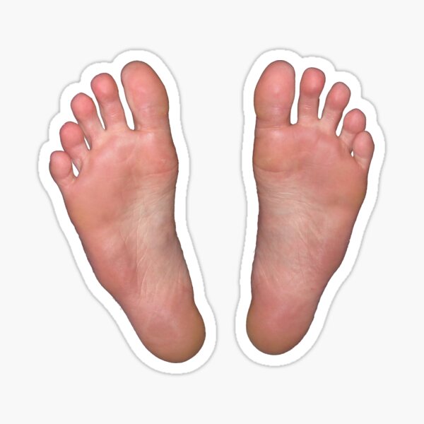 Bare feet soles Sticker for Sale by Silky-Soles