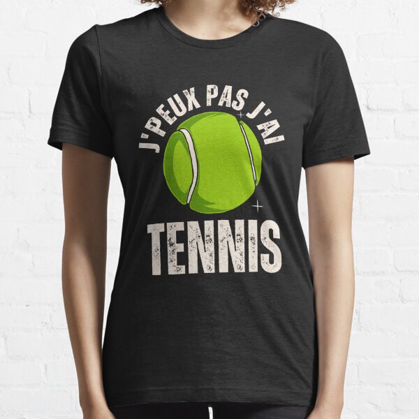 T-shirt tennis Enfant unisexe J'peux pas, j'ai tennis avec Roger – Jeu  Set Match
