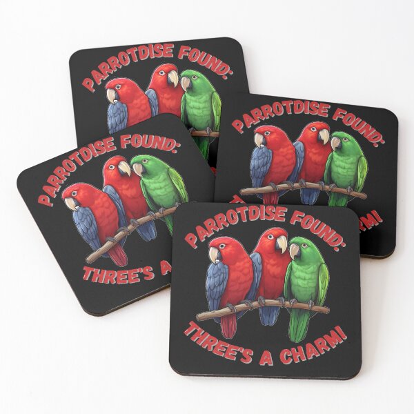 Item preview, Eclectus Parrots Parrotdise Found: Three's A Charm! designed and sold by AllAboutNejsus.