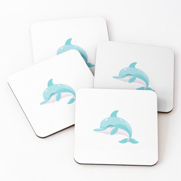 Item preview, Cute Smiling Dolphin designed and sold by whimsizoo.