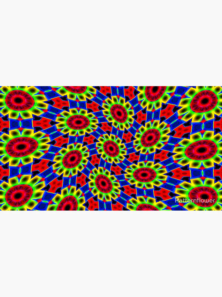 Thumbnail 3 of 3, Cap, Colorful Neon Flowers designed and sold by Patternflower.