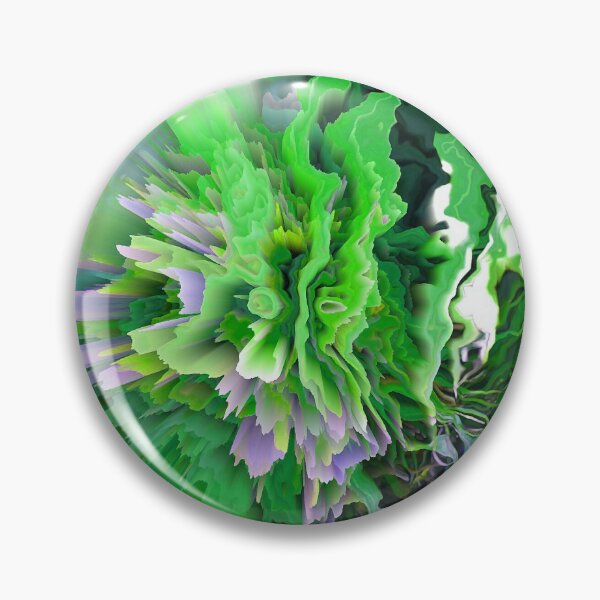 Item preview, IMAGE PRINT ONLY Marble Explosion Faux Marbled Texture Marbling Veins Abstract - Green Lime Grayish Blue designed and sold by Beachy.