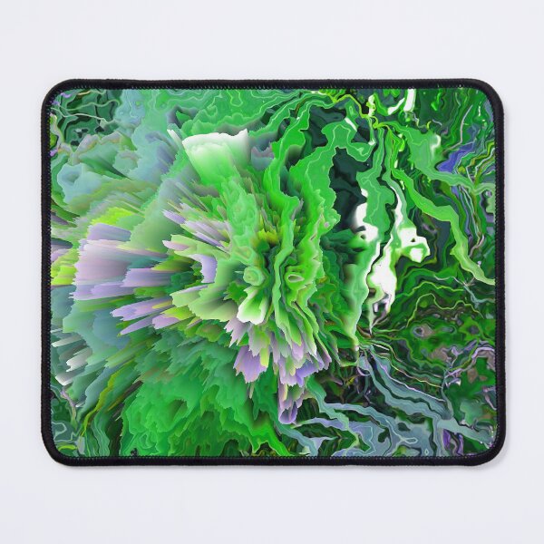 Item preview, IMAGE PRINT ONLY Marble Explosion Faux Marbled Texture Marbling Veins Abstract - Green Lime Grayish Blue designed and sold by Beachy.