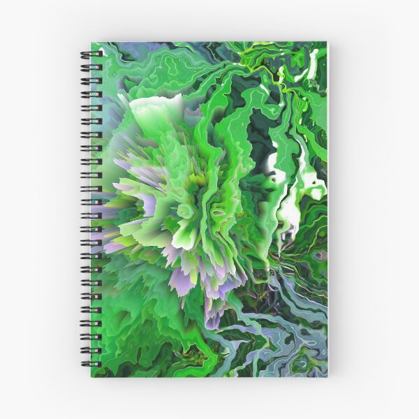 Item preview, IMAGE PRINT ONLY Marble Explosion Faux Marbled Texture Marbling Veins Abstract - Green Lime Grayish Blue designed and sold by Beachy.