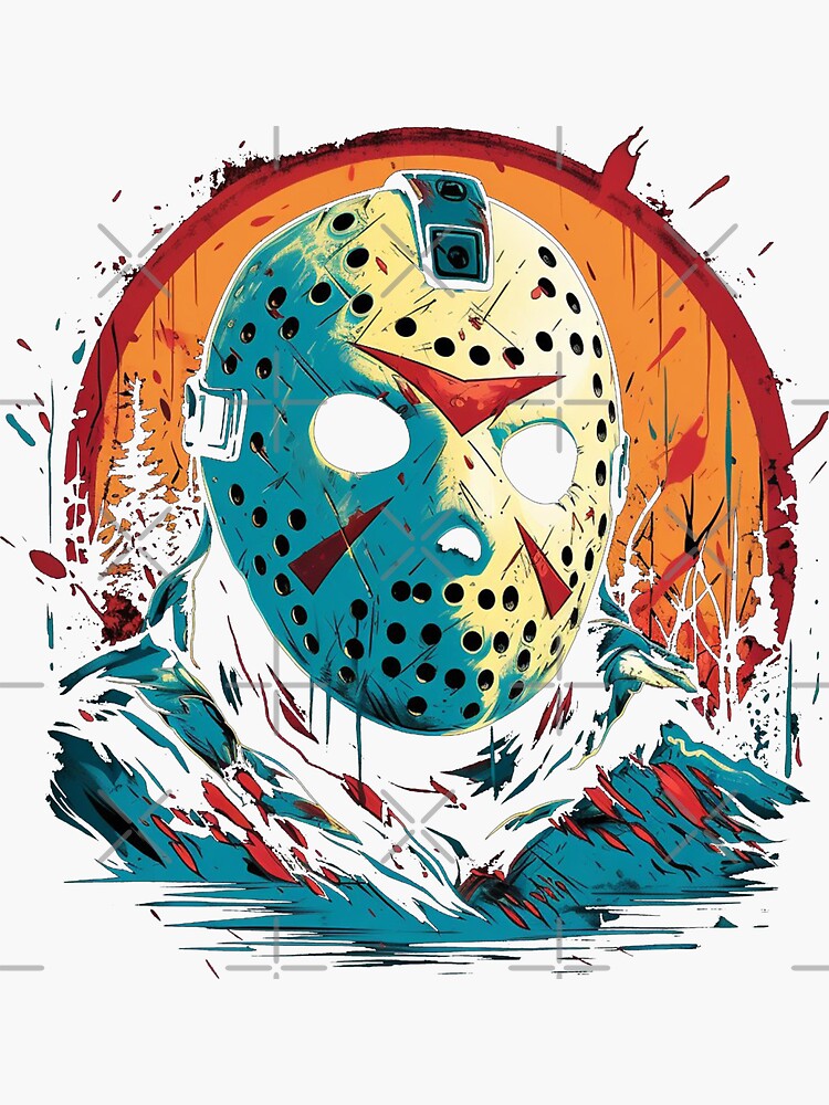 Jason Voorhees Sticker for Sale by King Moon