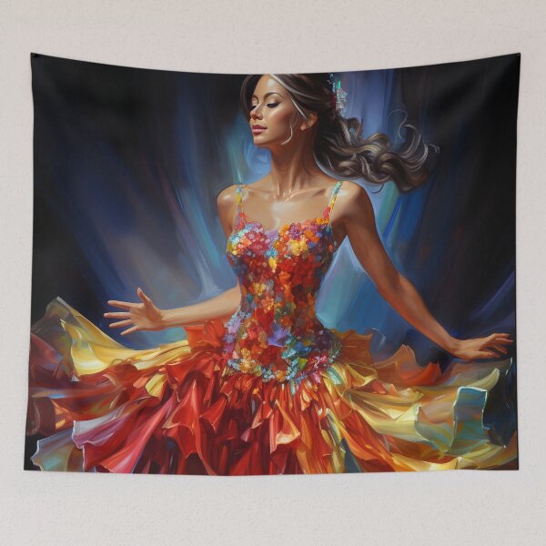 Item preview, Colorful Dancer 10 designed and sold by Art by Lilia.