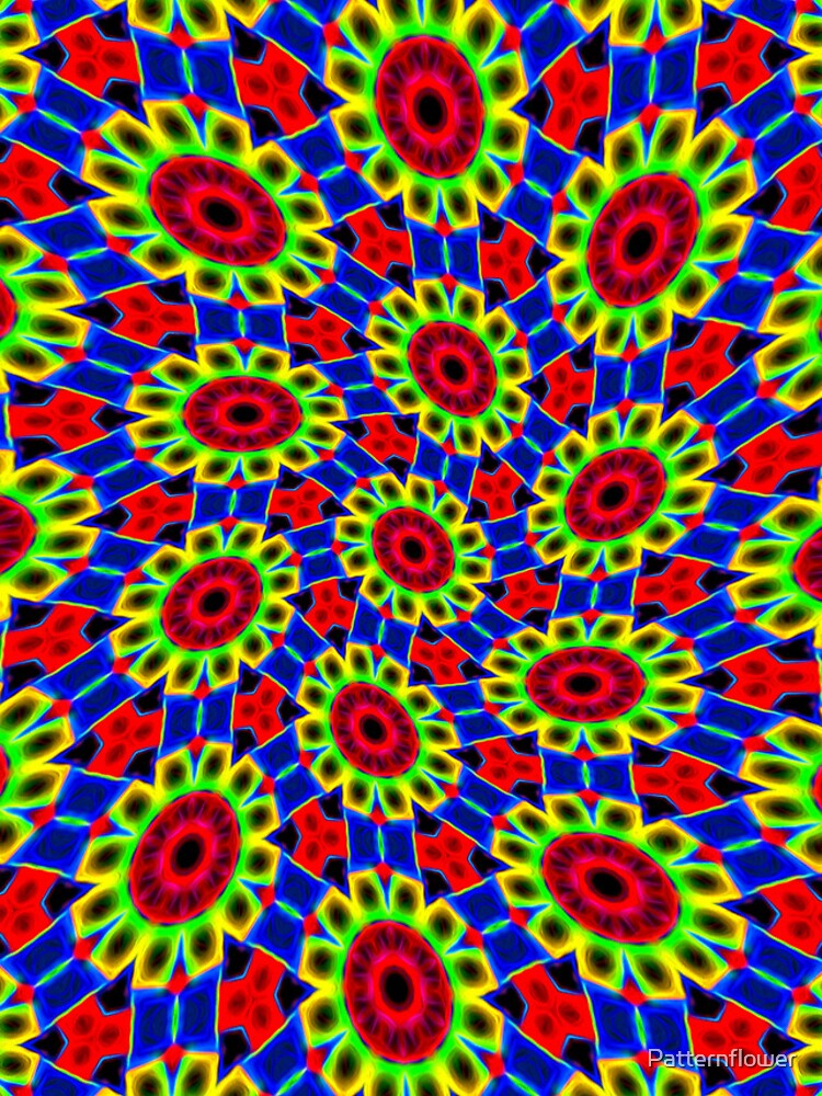 Thumbnail 4 of 4, iPhone Case, Colorful Neon Flowers designed and sold by Patternflower.