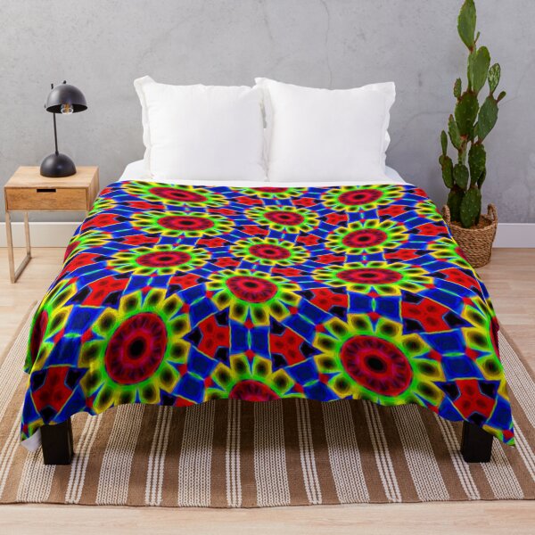 Item preview, Colorful Neon Flowers designed and sold by Patternflower.