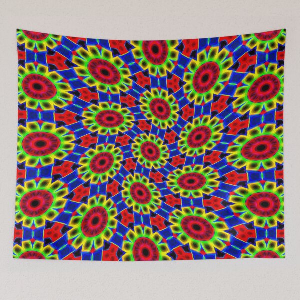 Item preview, Colorful Neon Flowers designed and sold by Patternflower.