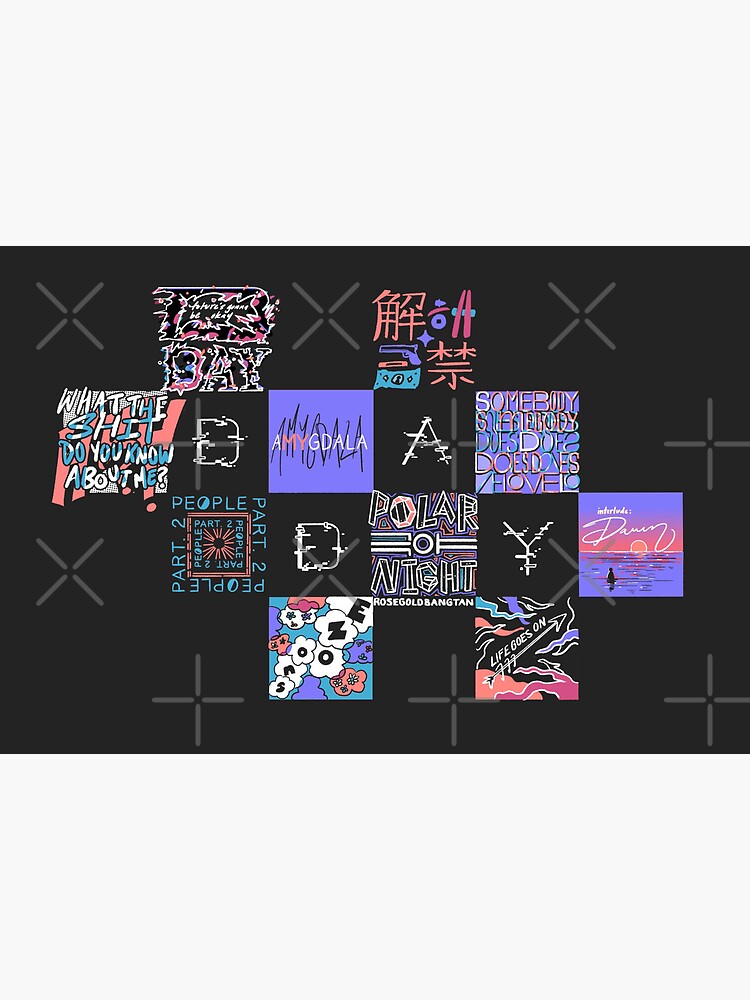 Agust D 1st mixtape album cover Art Board Print for Sale by kesumo