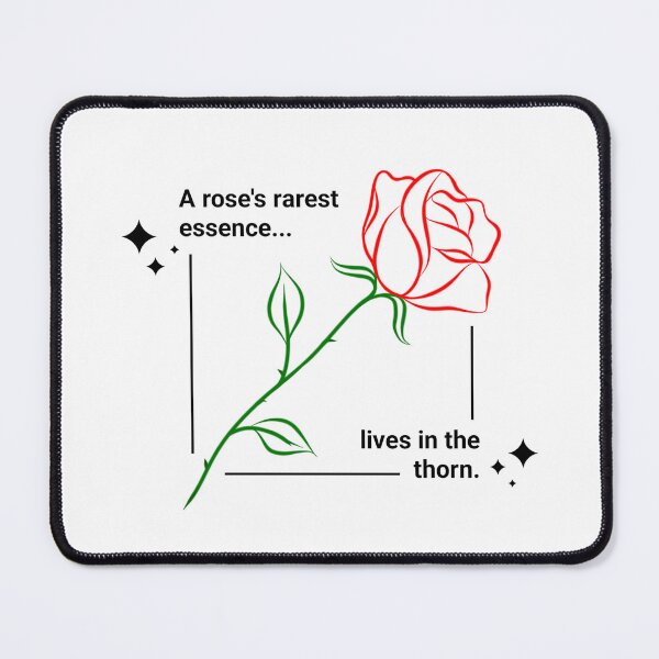 Item preview, Beautiful Simple Rose with Quote Aesthetic Simple Design version 1 designed and sold by Jabb12.
