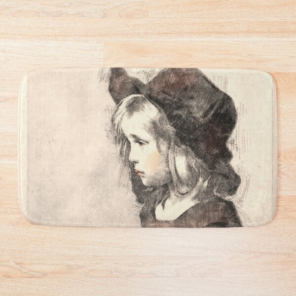 Item preview, Orange Delight: Portrait of a Girl designed and sold by ElliOzy.