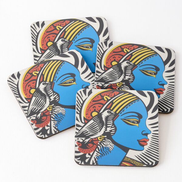 Item preview, The blue woman and her bird designed and sold by Lesness.