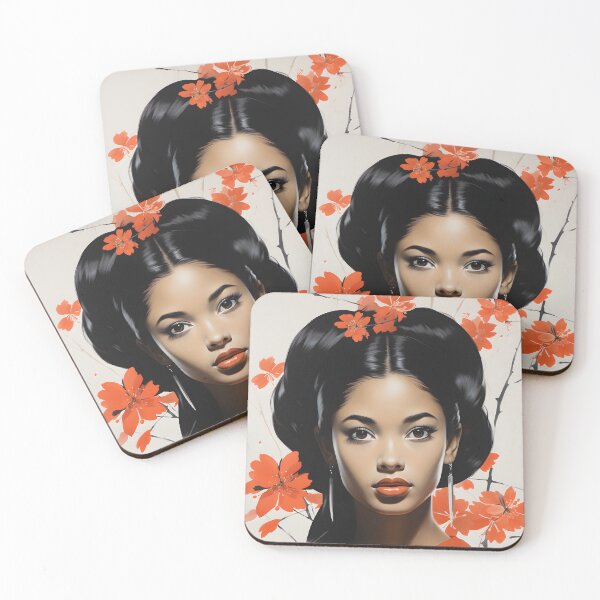 Item preview, Geisha in the style of Alex Katz designed and sold by AI-Only Creations.