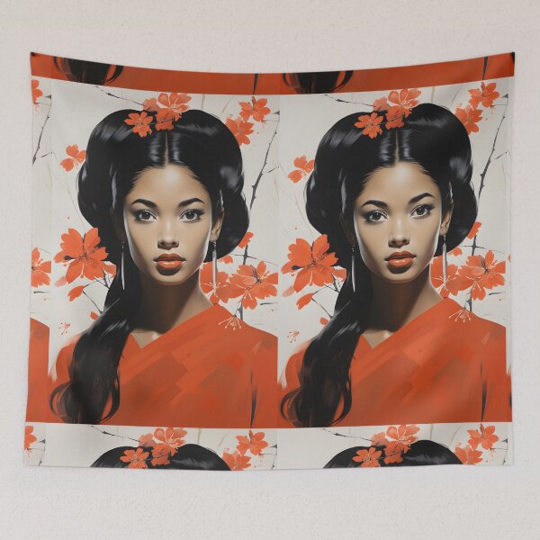 Item preview, Geisha in the style of Alex Katz designed and sold by AI-Only Creations.
