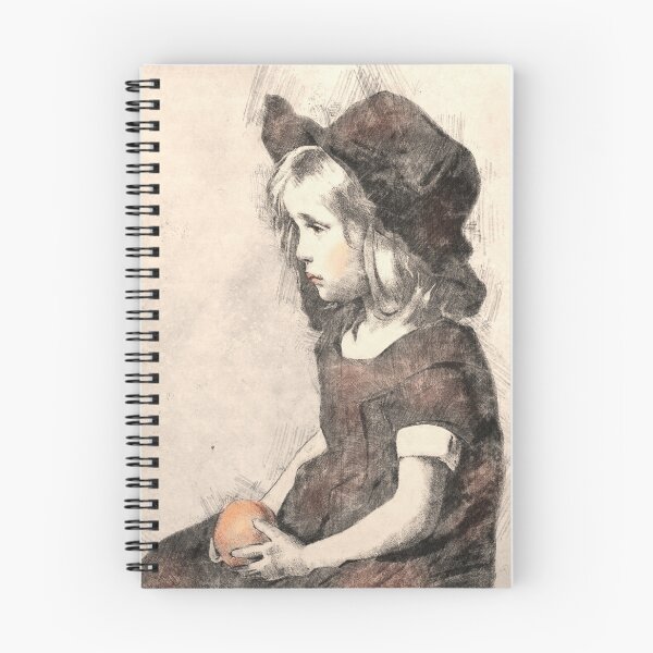 Item preview, Orange Delight: Portrait of a Girl designed and sold by ElliOzy.