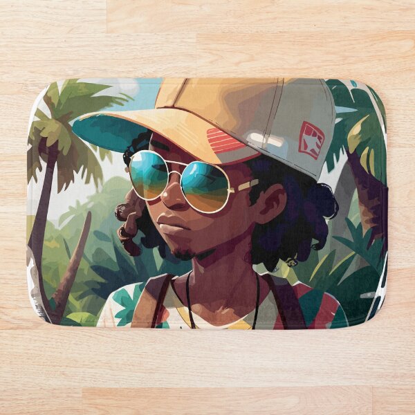 Item preview, Hombre negro en una isla tropical designed and sold by execc.
