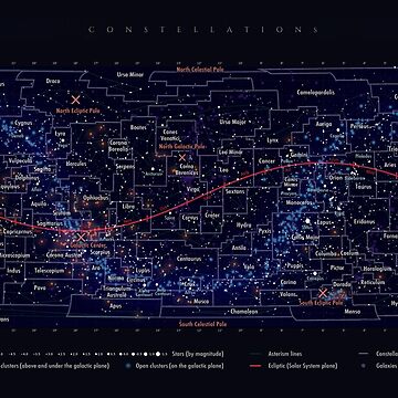 Artwork thumbnail, Portable Constellation Map by Pablo Carlos Budassi