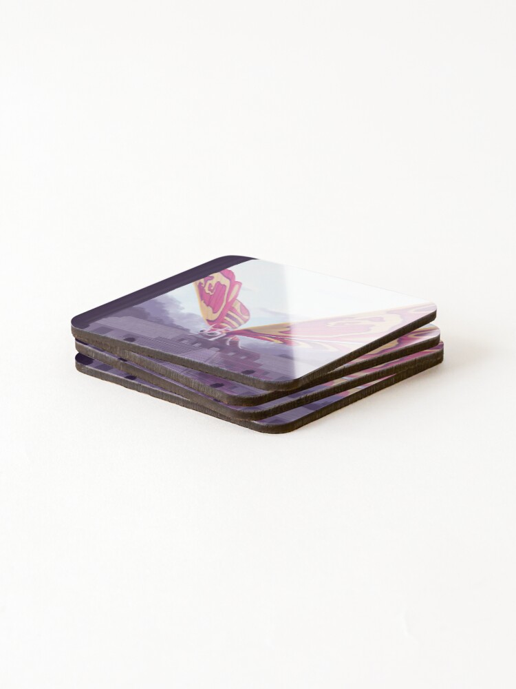 Thumbnail 4 of 5, Coasters (Set of 4), Flying Insect designed and sold by NuminosityCom.