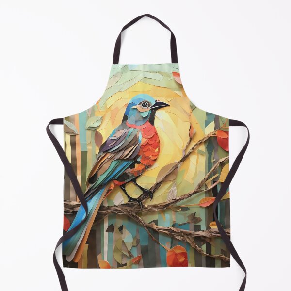 Item preview, Bird paper collage designed and sold by Art91design.