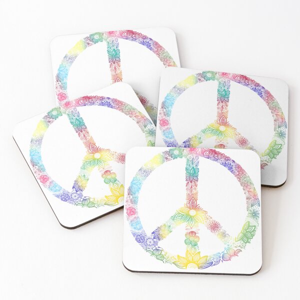 Item preview, Floral design peace sign designed and sold by artbycaseylh.