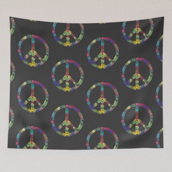 Item preview, Floral design peace sign designed and sold by artbycaseylh.